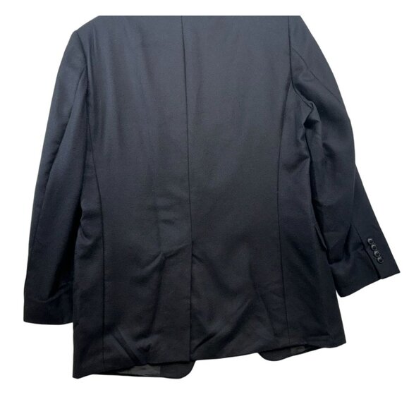 John W. Nordstrom Mens Black Cashmere Blazer Jacket Size 42 L-T Made In Canada - Picture 11 of 12